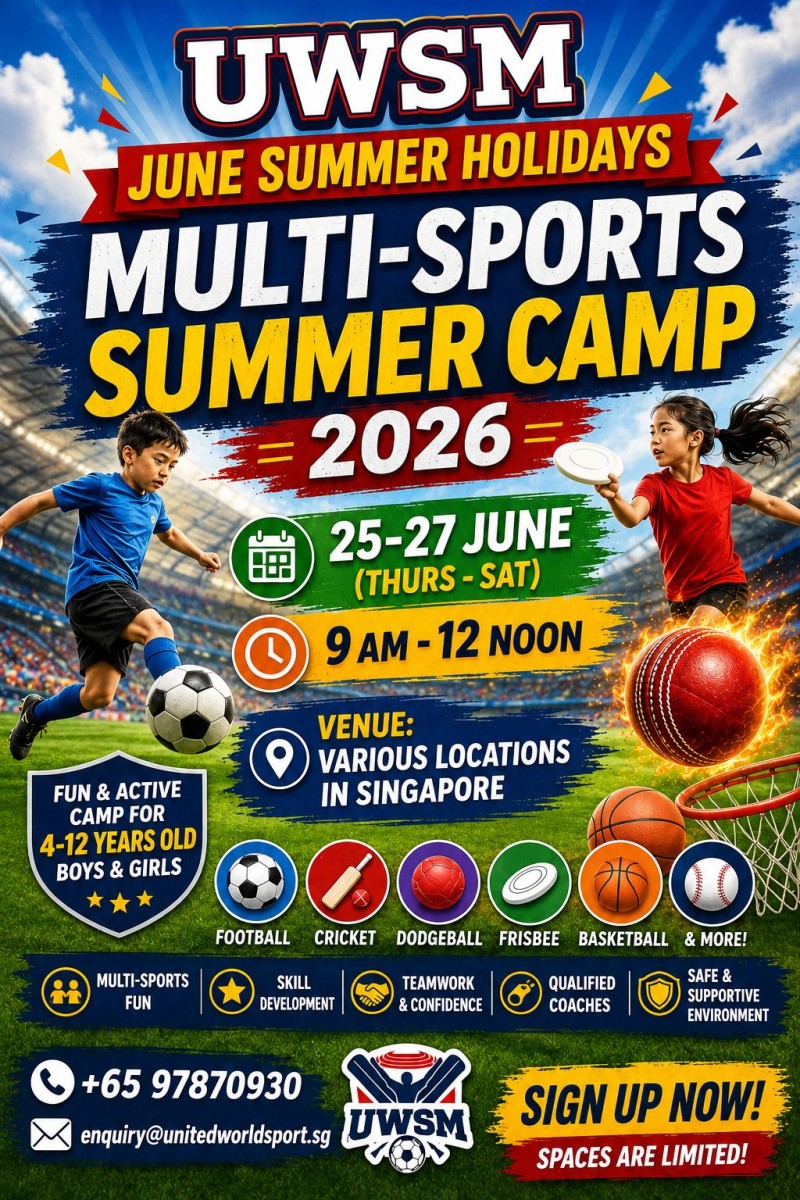 UWSM Summer Holidays June 2026 Multi-Sports Camp Singapore