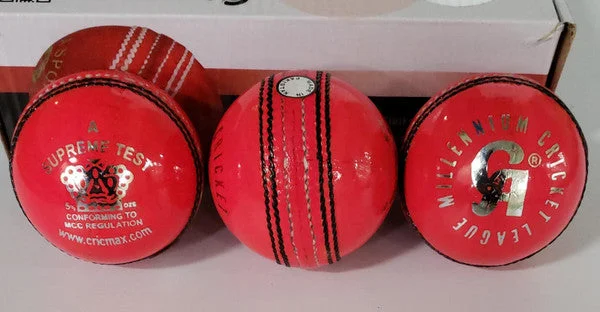 CA Supreme Test Cricket Ball - Pink view 2