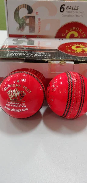 CA Supreme Test Cricket Ball - Pink view 4