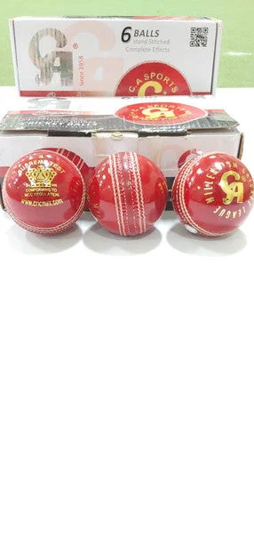 CA Supreme Test Cricket Ball Red view 4