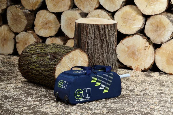 GM 606 WHEELIE CRICKET KIT BAG (NAVY) 2022 view 3
