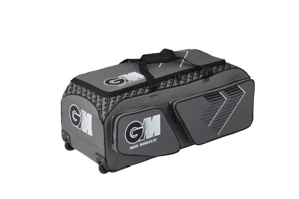 GM 909 WHEELIE CRICKET KIT BAG (GREY/BLACK) 2023 view 2