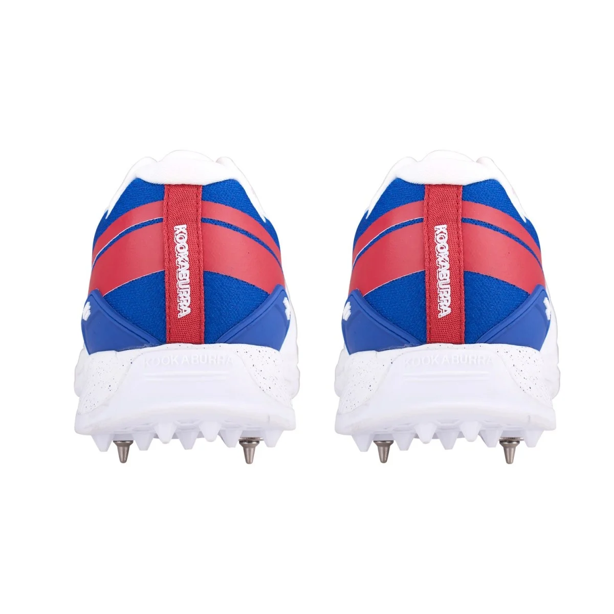Kookaburra KC 1.0 Spike Shoes - White/Blue/Red 2024 view 2