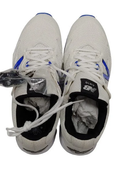 New Balance CK 10 BL4 Cricket Shoes (White/Blue) - view 4