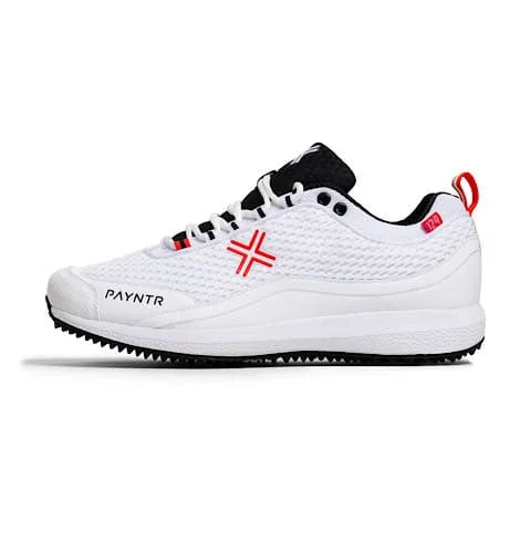 Payntr Bodyline 124 Batting Pimple Cricket Shoes (White) view 4