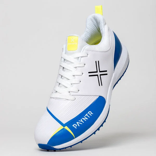 Payntr V Pimple (White & Blue) Cricket Shoes view 2