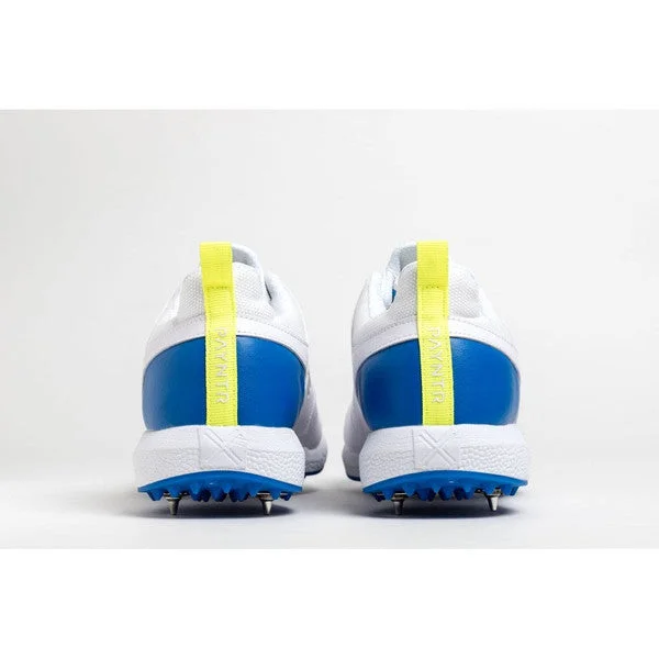 Payntr V SPIKE (White & Blue) Cricket Shoes view 2