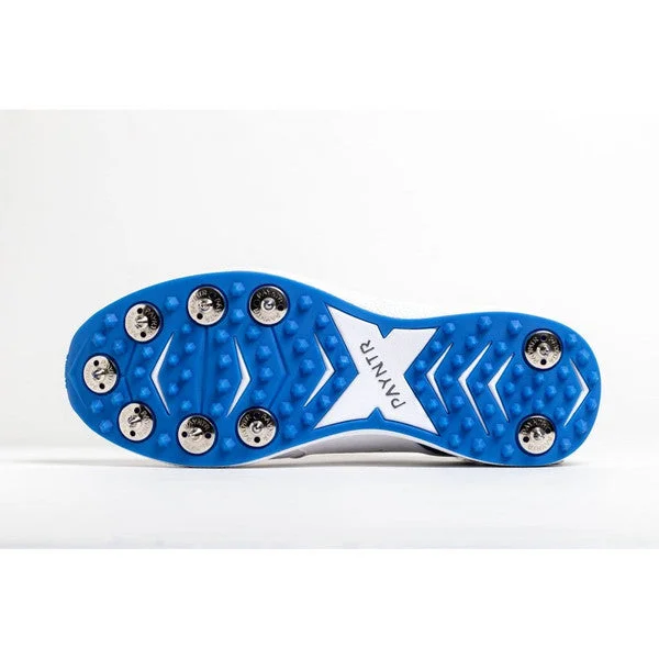Payntr V SPIKE (White & Blue) Cricket Shoes view 3