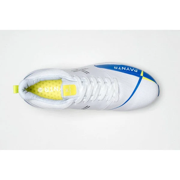 Payntr V SPIKE (White & Blue) Cricket Shoes view 5