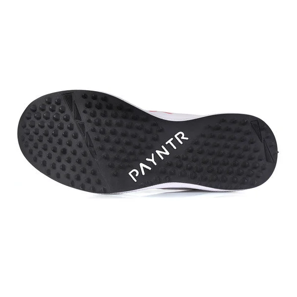 Payntr X Rubber Stud (White & Black) Cricket Shoes view 5