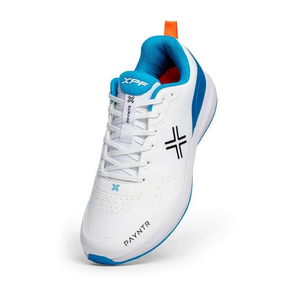 Payntr XPF-19 Batting Spike (White & Blue) Cricket Shoes -
