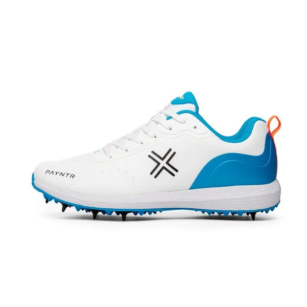 Payntr XPF-19 Batting Spike (White & Blue) Cricket Shoes - view 2
