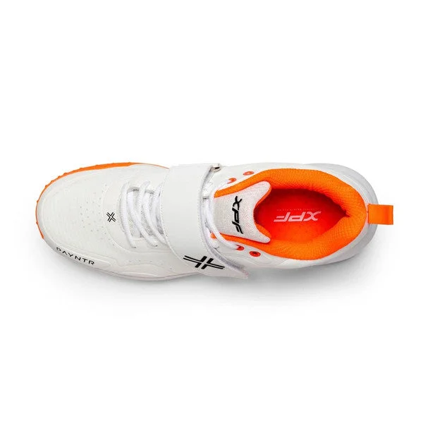 Payntr XPF -P6  Bowling Spike (White & Orange) Cricket Shoes view 4