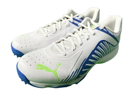 Puma 22 FH VK Rubber Cricket Shoes (White-Black-Bluemazing) 2023 view 2