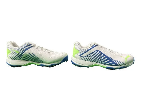 Puma 22 FH VK Rubber Cricket Shoes (White-Black-Bluemazing) 2023 view 3