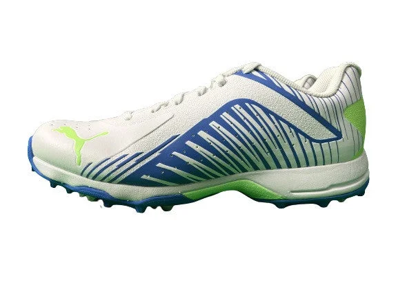 Puma 22 FH VK Rubber Cricket Shoes (White-Black-Bluemazing) 2023 view 4