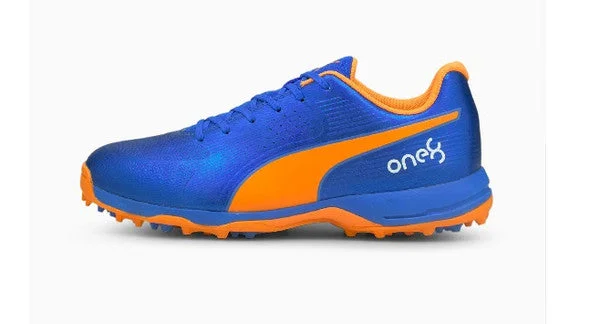 PUMA One8  19 Virat Kohli Cricket Shoes Blue-Orange view 2