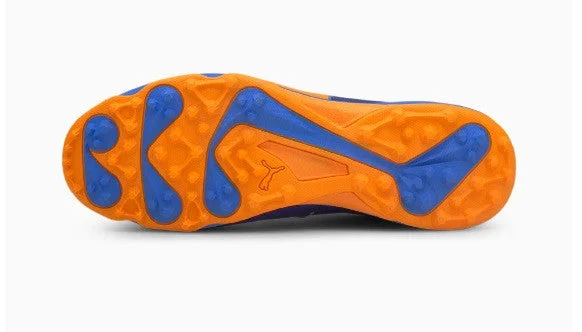 PUMA One8  19 Virat Kohli Cricket Shoes Blue-Orange view 4