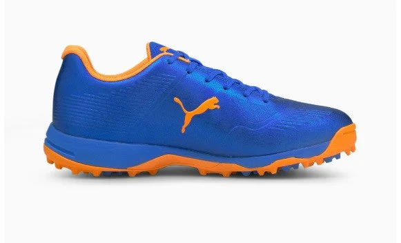 PUMA One8  19 Virat Kohli Cricket Shoes Blue-Orange view 5