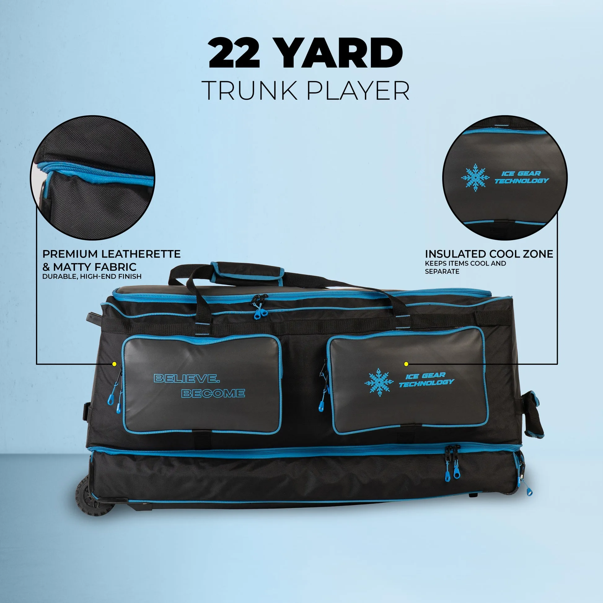 SG 22 Yard Trunk Player Cricket Kit Bag view 3