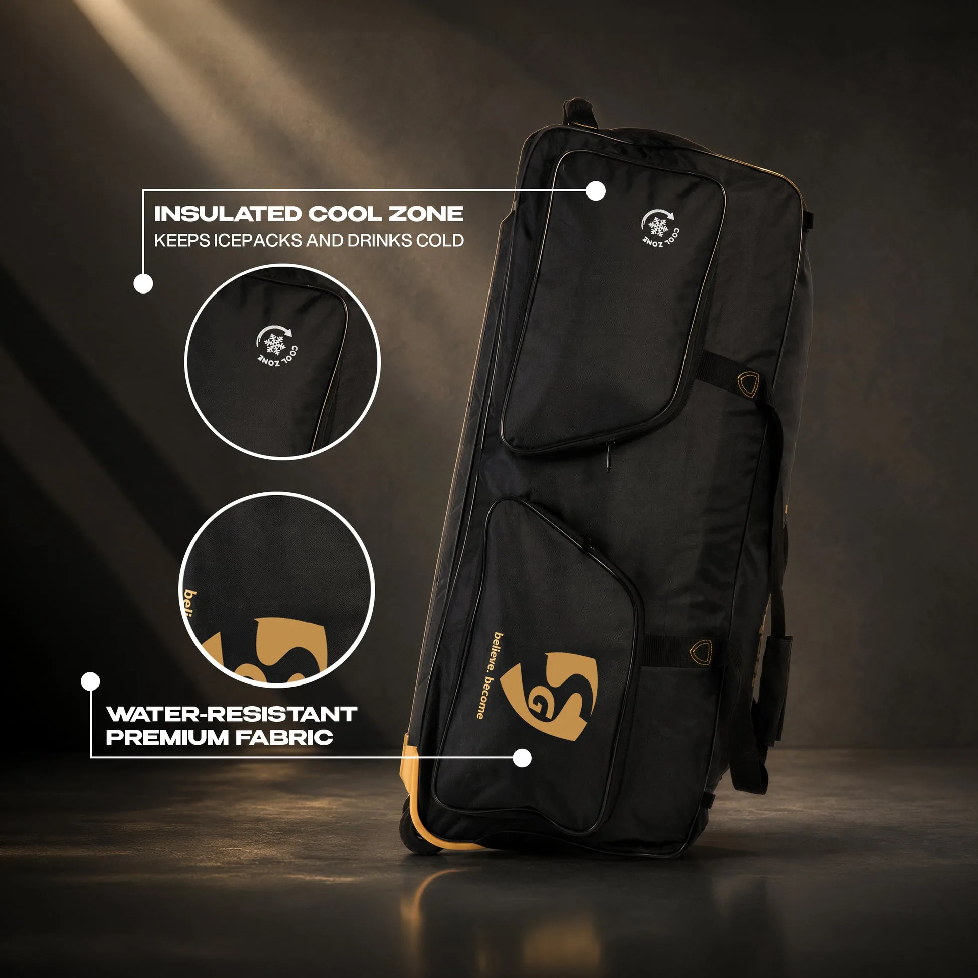 SG 22 Yard X2 Trolley Cricket Kit Bag view 3