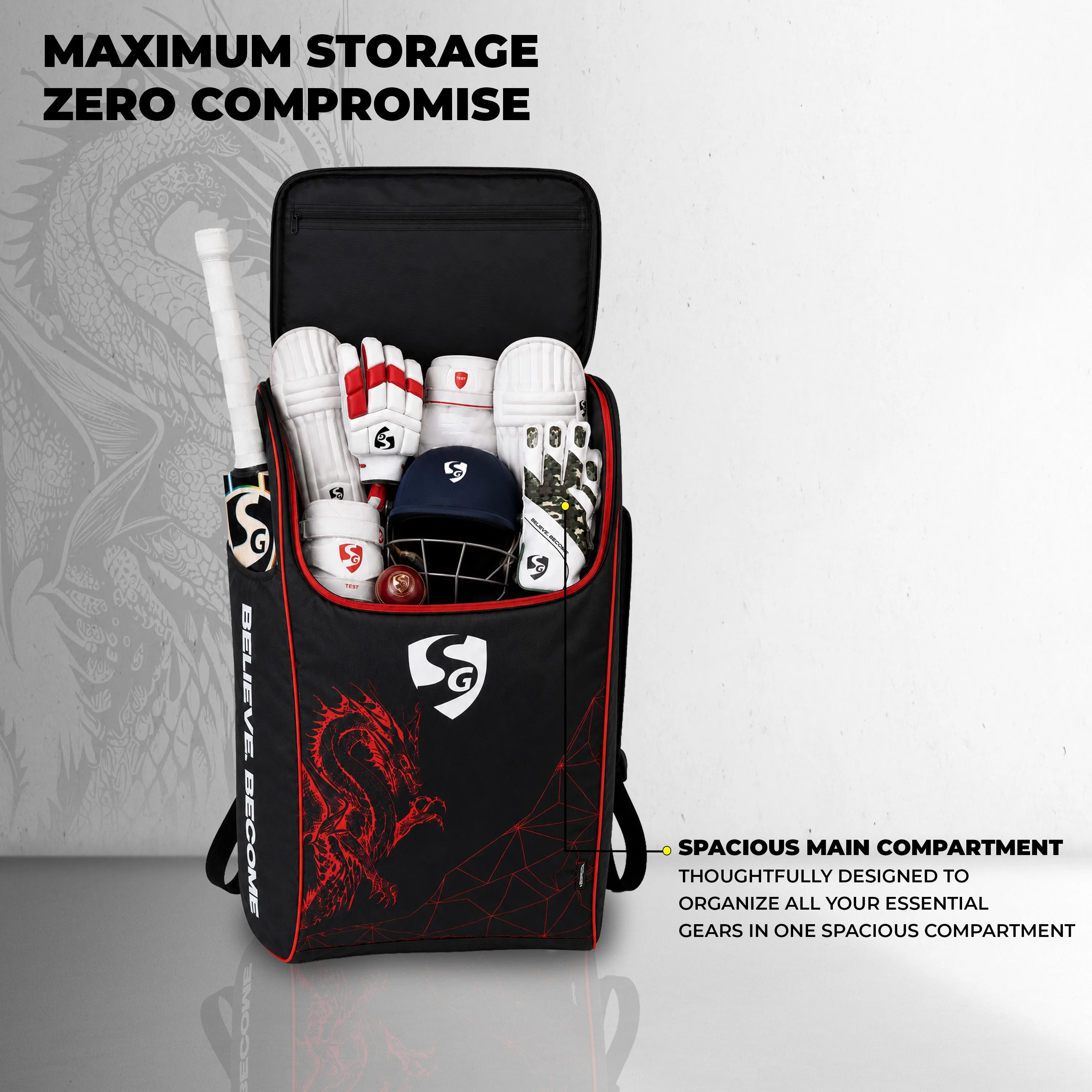 SG Dragon Ace Duffle Cricket Kit Bag view 3