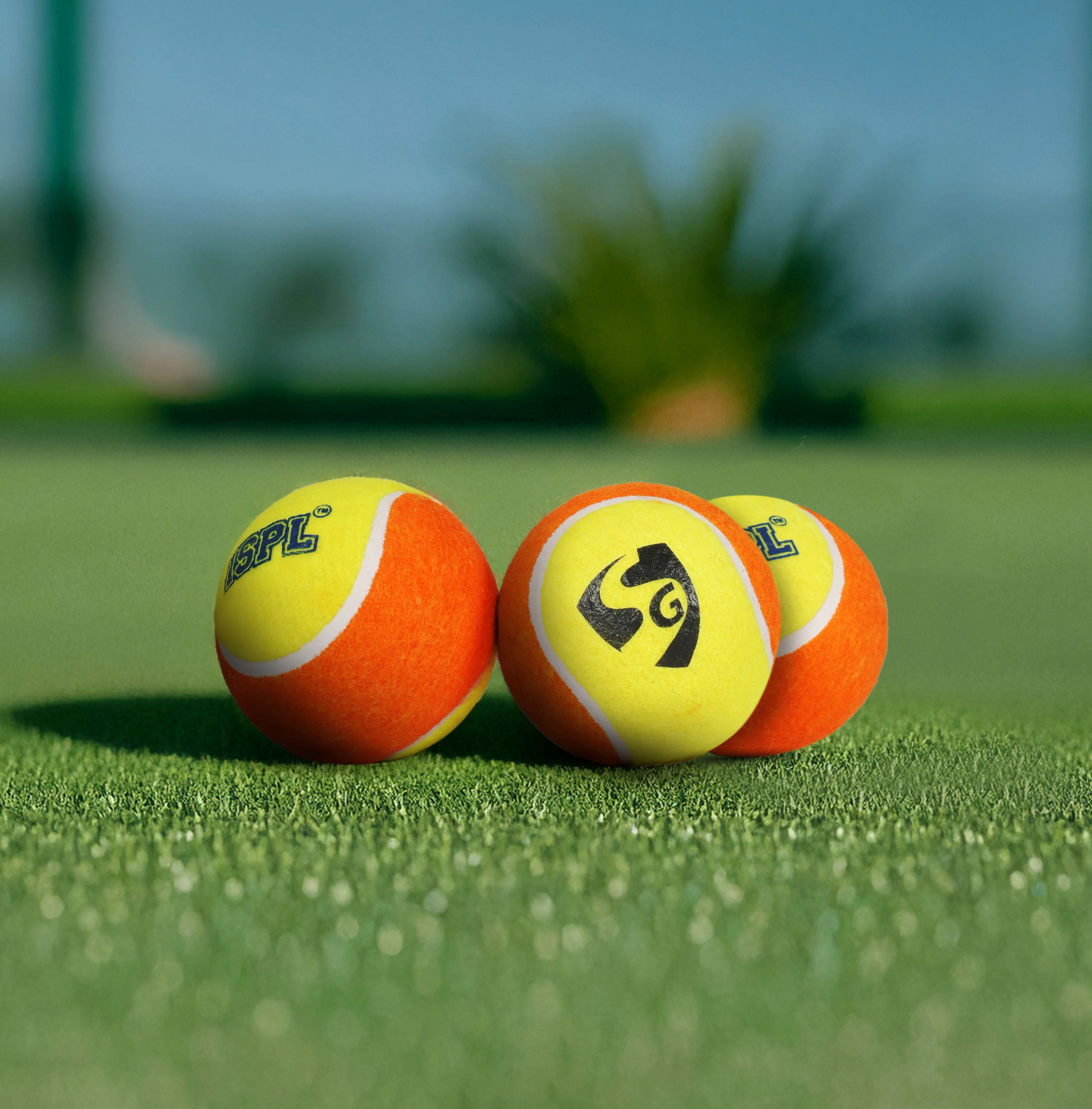 SG ISPL Tennis Replica Ball Lite (Pack of 3) Cricket Ball view 2