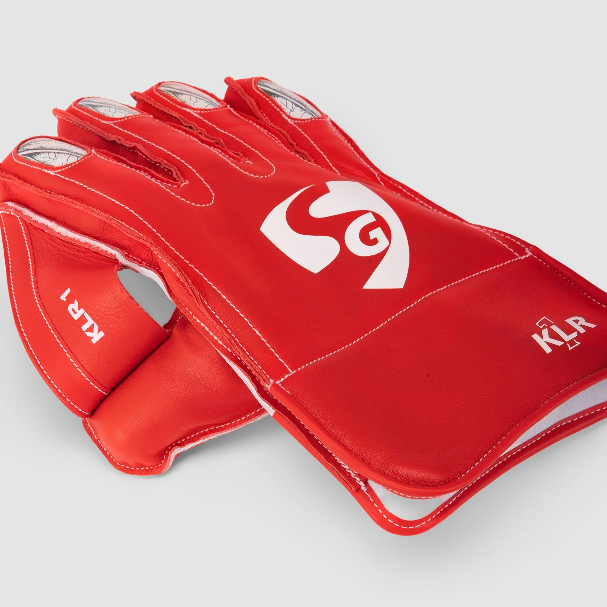 SG KLR 1 (Blue/Red) Wicket Keeping Gloves view 3