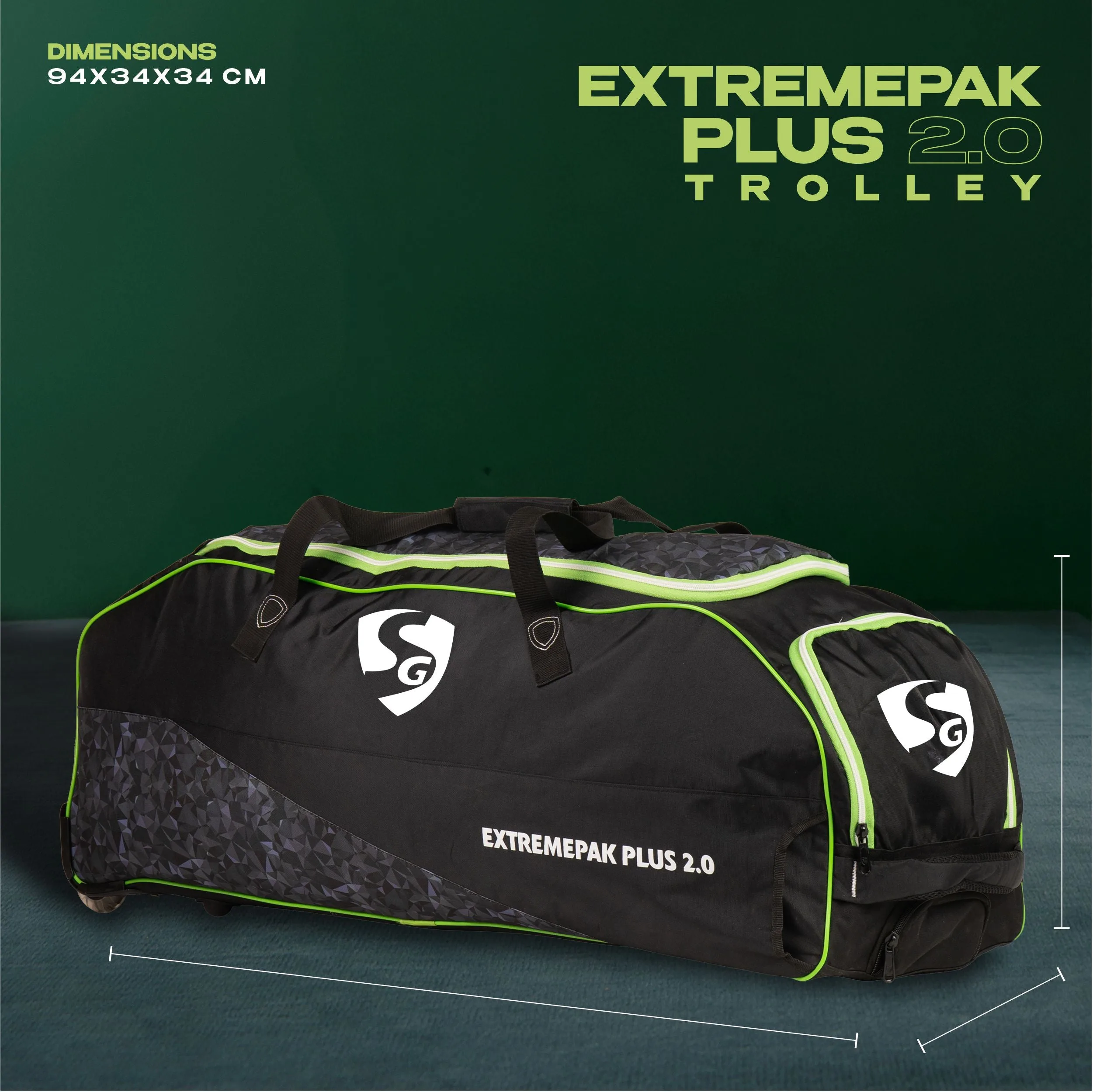 SG RP 2.0 Wheelie Duffle Cricket Kit Bag