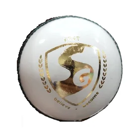 SG Test Cricket Ball - WHITE view 3