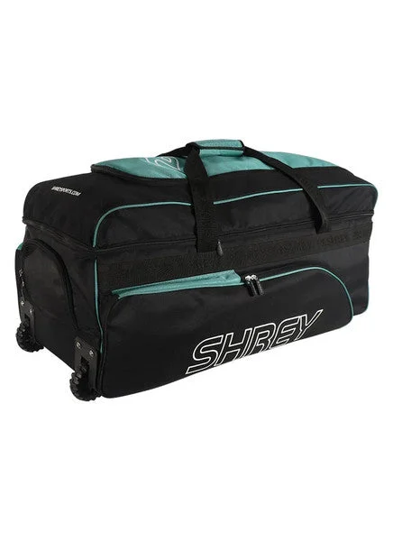 Shrey Match Wheelie Bag  -Black & Green view 2