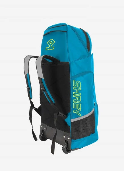 Shrey Original Pro Premium Duffle Wheelie Cricket Bag - Cerulean & Grey view 3
