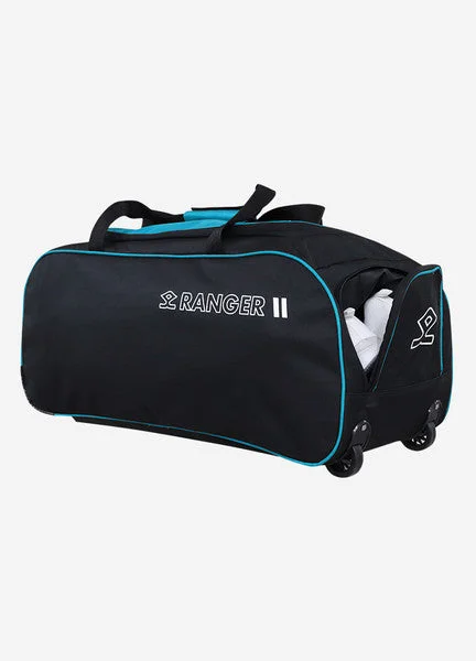 Shrey Ranger Wheelie Bag -Black & Blue view 2