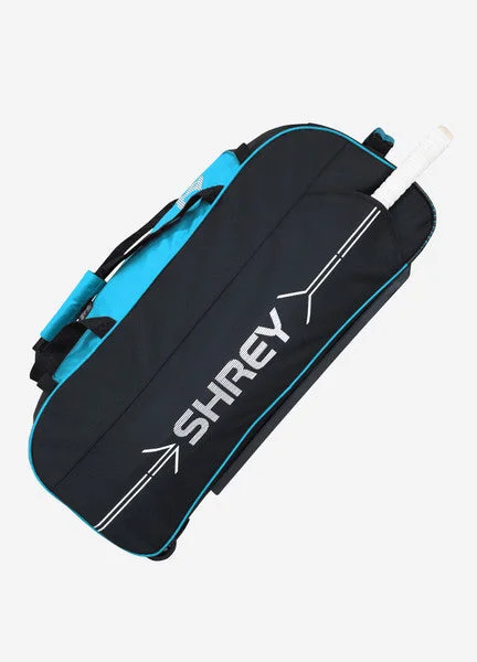 Shrey Ranger Wheelie Bag -Black & Blue view 3