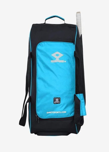 Shrey Ranger Wheelie Bag -Black & Blue view 4