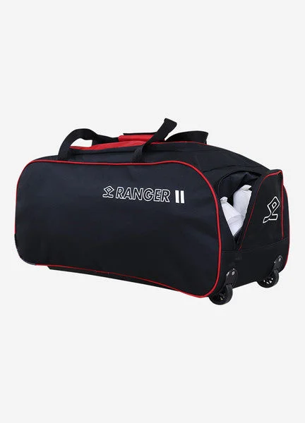 Shrey Ranger Wheelie Bag -Black & Red view 2