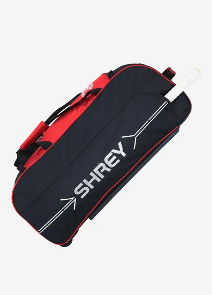 Shrey Ranger Wheelie Bag -Black & Red view 3