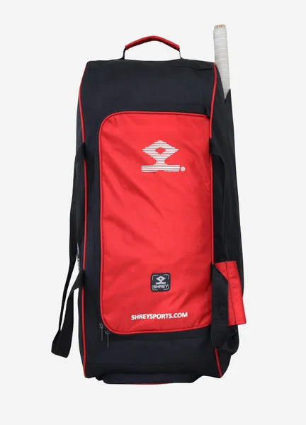 Shrey Ranger Wheelie Bag -Black & Red view 4